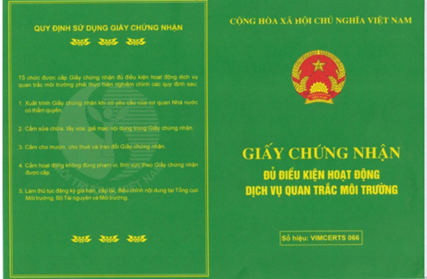 Đăng ký bản cam kết bảo vệ môi trường