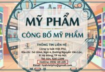 Chi tiết hồ sơ PIF mỹ phẩm