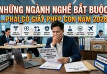 Những ngành nghề bắt buộc phải có giấy phép con năm 2026