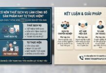 Có nên thuê dịch vụ làm công bố sản phẩm hay tự thực hiện?