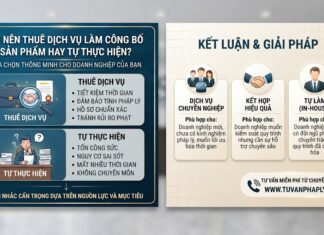 Có nên thuê dịch vụ làm công bố sản phẩm hay tự thực hiện?